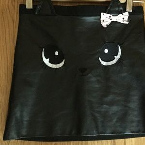 Faux Leather cat skirt